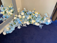 Floral Arbour Corner - Blue