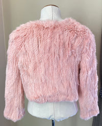 Rabbit Fur Jacket - Natarsha - Pink
