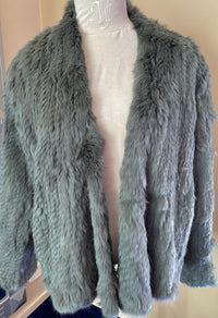 Sophie Rabbit Fur Jacket Olive