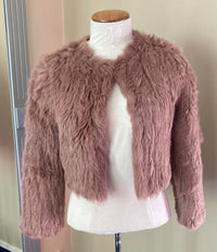 Rabbit Fur Jacket - Natarsha - French Pink