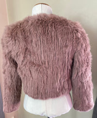 Rabbit Fur Jacket - Natarsha - French Pink