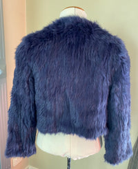 Rabbit Fur Jacket -Natarsha - Navy