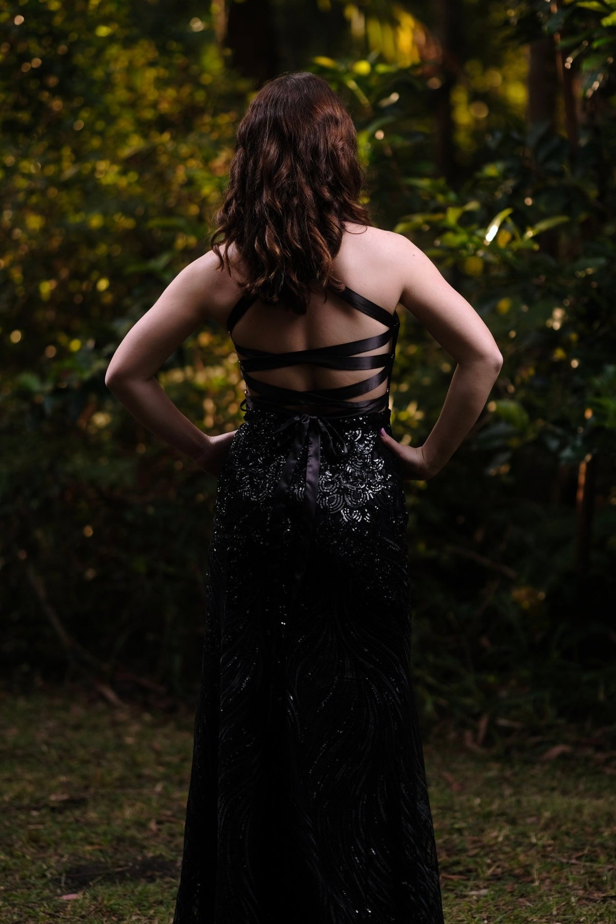Alamai Black - Bridesmaids & Formal - evening gown - formal - Melanie Jayne