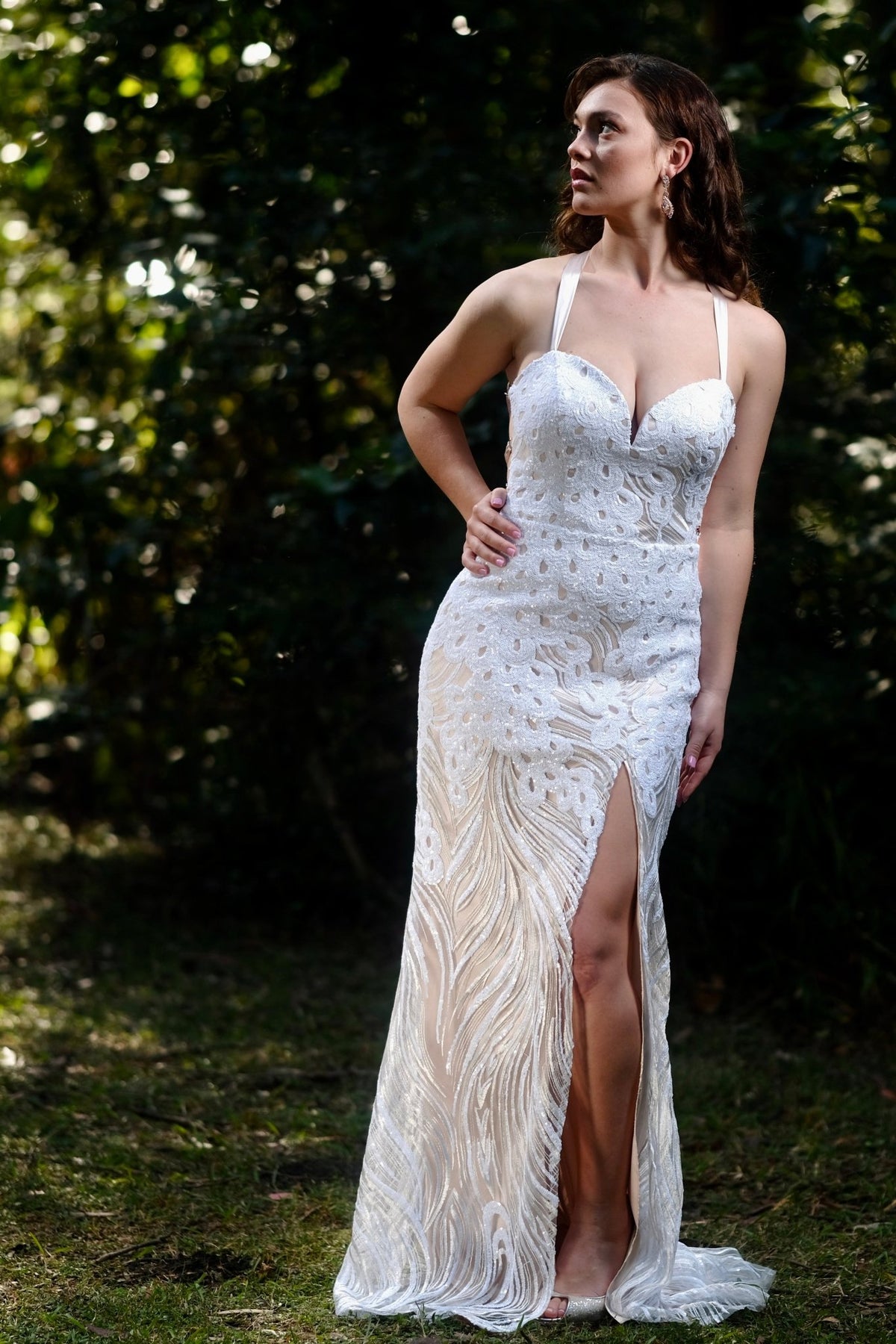 Alamai White - Bridesmaids & Formal - evening gown - formal - Melanie Jayne