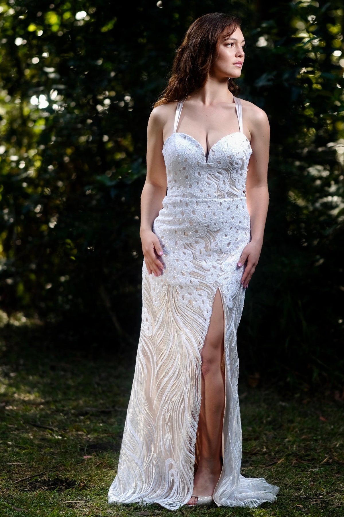 Alamai White - Bridesmaids & Formal - evening gown - formal - Melanie Jayne