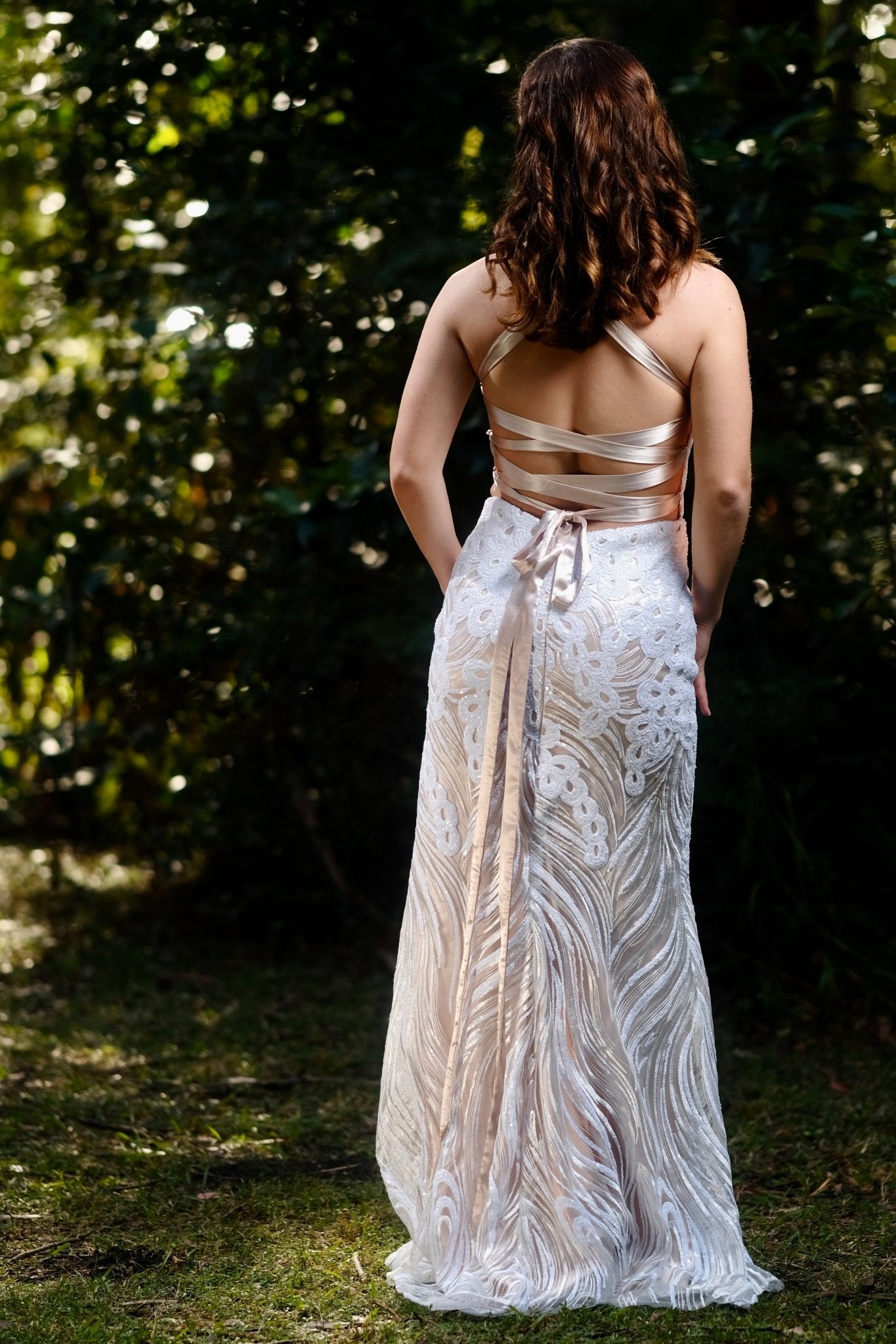 Alamai White - Bridesmaids & Formal - evening gown - formal - Melanie Jayne