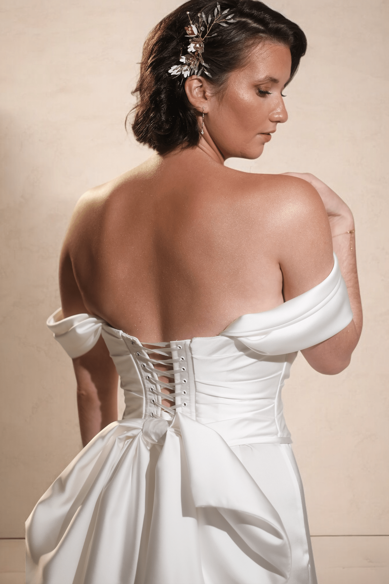 Eveana Satin Straps - Bridal Gown - Melanie Jayne