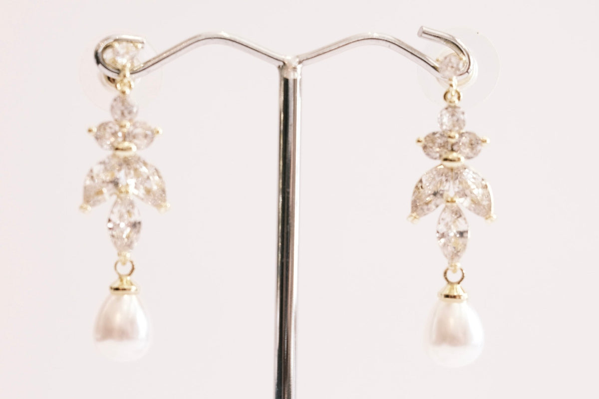 Jani Earrings -Bridal Jewellery - bridal jewellery -jewellery - Melanie Jayne