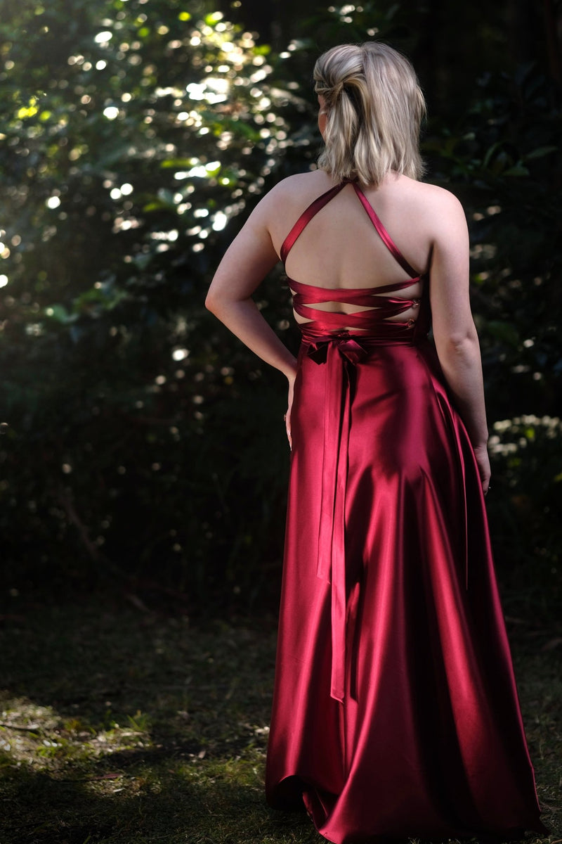 Juno - Cherry -Bridesmaids & Formal - bridesmaids -Cherry -cherry red- Melanie Jayne