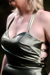 Kadie Pleated - Moss - Bridesmaids & Formal - Wrap n strap - Melanie Jayne