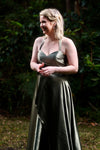 Kadie Pleated - Moss - Bridesmaids & Formal - Wrap n strap - Melanie Jayne