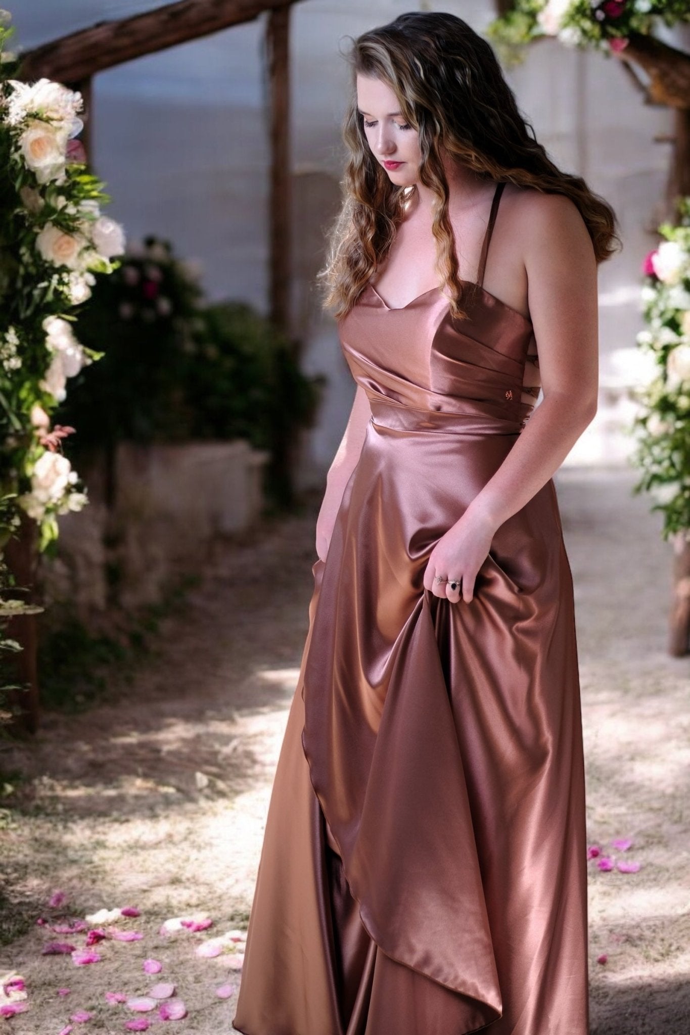 Kadie Pleated Rose Gold Bridesmaid Dress | Bridesmaids & Formal | Melanie Jayne Kadie Pleated Rose Gold Bridesmaid Dress | Bridesmaids & Formal | Melanie Jayne