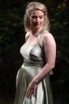 Kadie Pleated - Sage - Bridesmaids & Formal - Wrap n strap - Melanie Jayne
