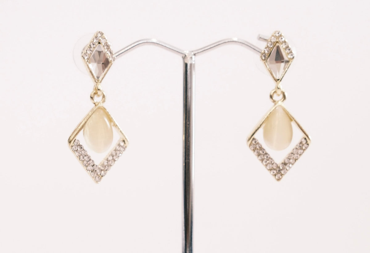 Mina Earrings -Bridal Jewellery - bridal jewellery -jewellery - Melanie Jayne