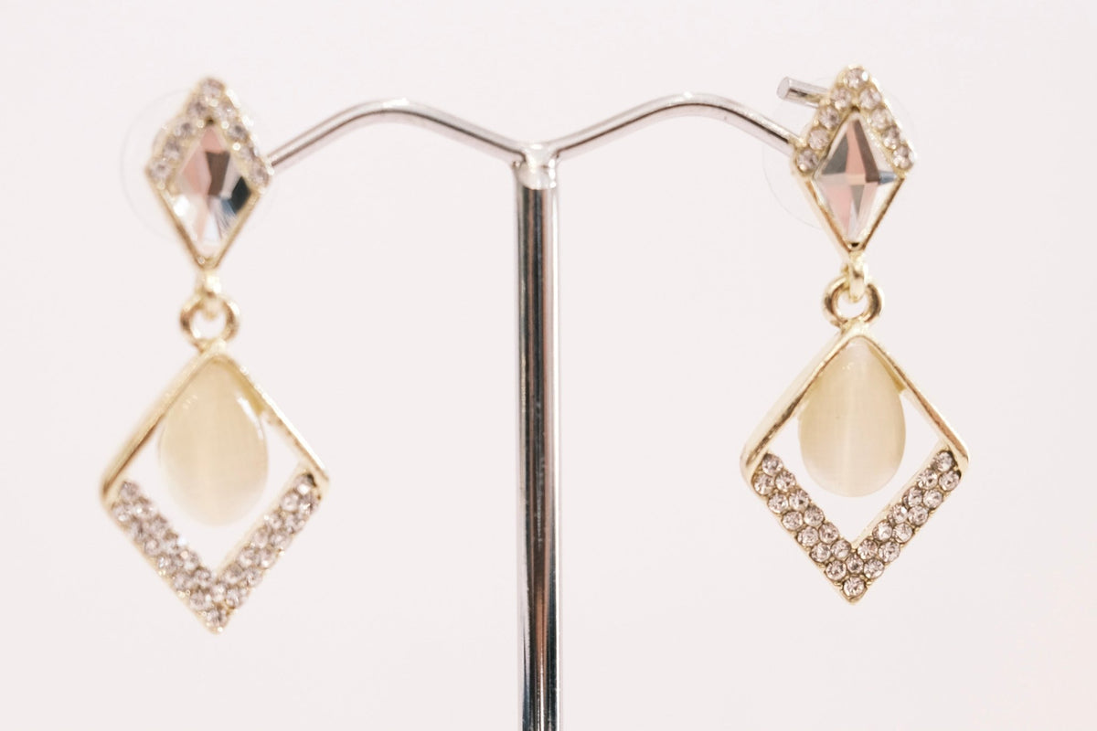 Mina Earrings -Bridal Jewellery - bridal jewellery -jewellery - Melanie Jayne