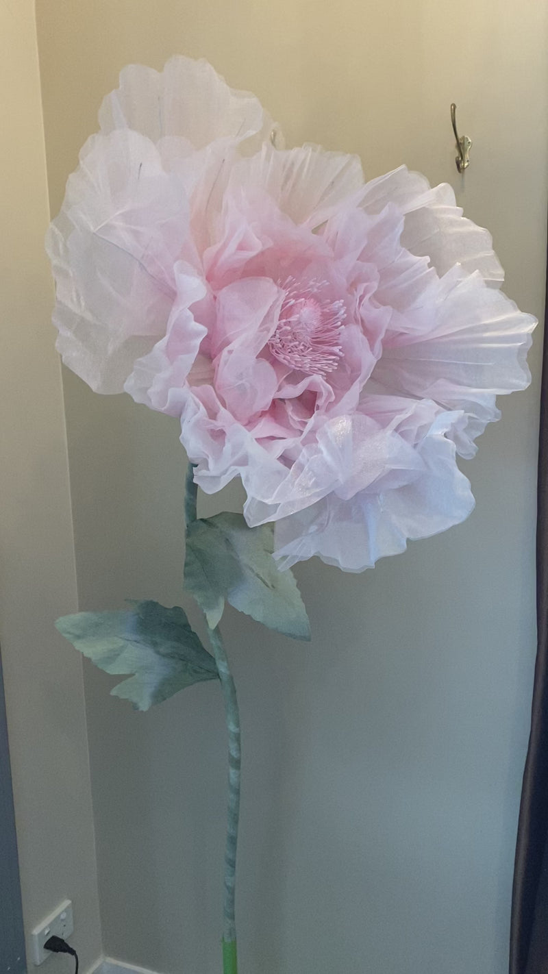 Giant Mechanical Flower - Pink
