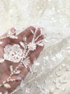 Beaded Floral Bridal Lace