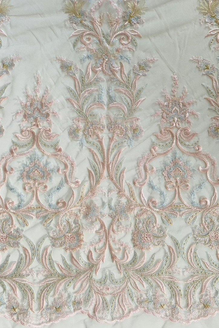 Pink Bridal Lace -Lace fabric - Lace Fabric - -- Melanie Jayne