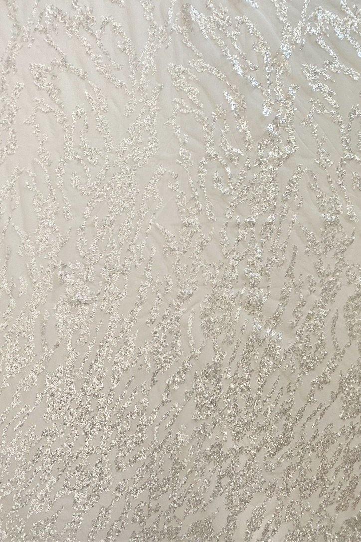Heavy Sequinned Tulle -Lace fabric - Lace Fabric - -- Melanie Jayne