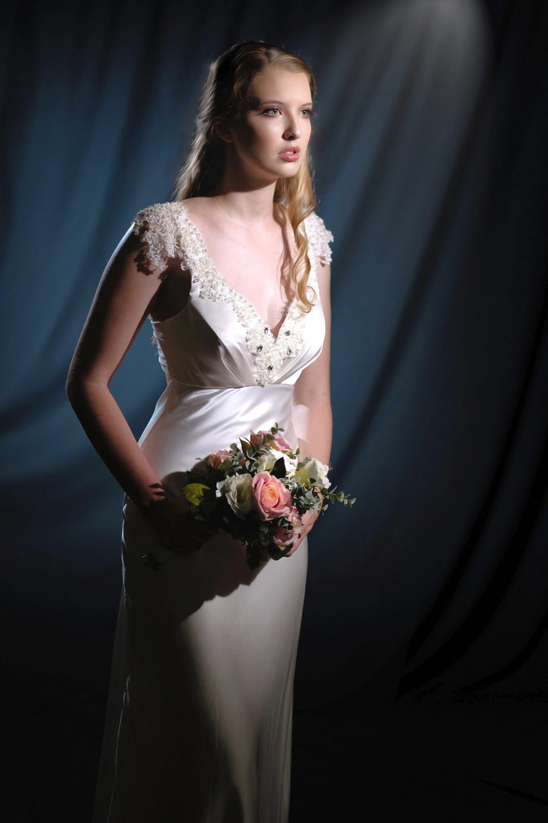 Anna Wedding Gown -Classic Collection - Bridal -Classic -Silk- Melanie Jayne