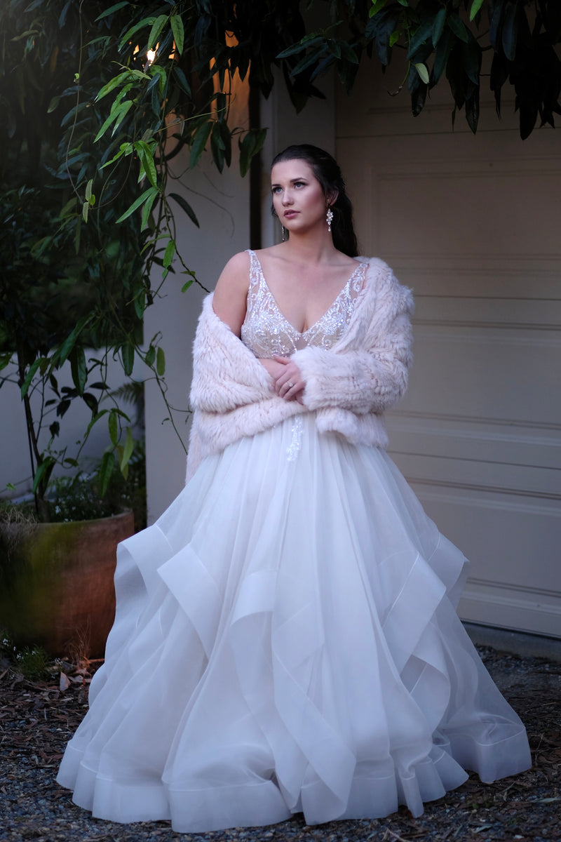 Sophie Rabbit Sophie Rabbit Fur Jacket Blush | Accessories | Melanie Jayne