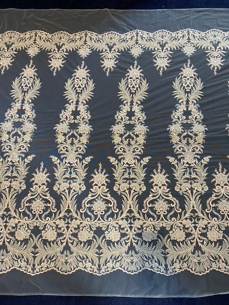 Pink Bridal Lace -Lace fabric - Lace Fabric - -- Melanie Jayne