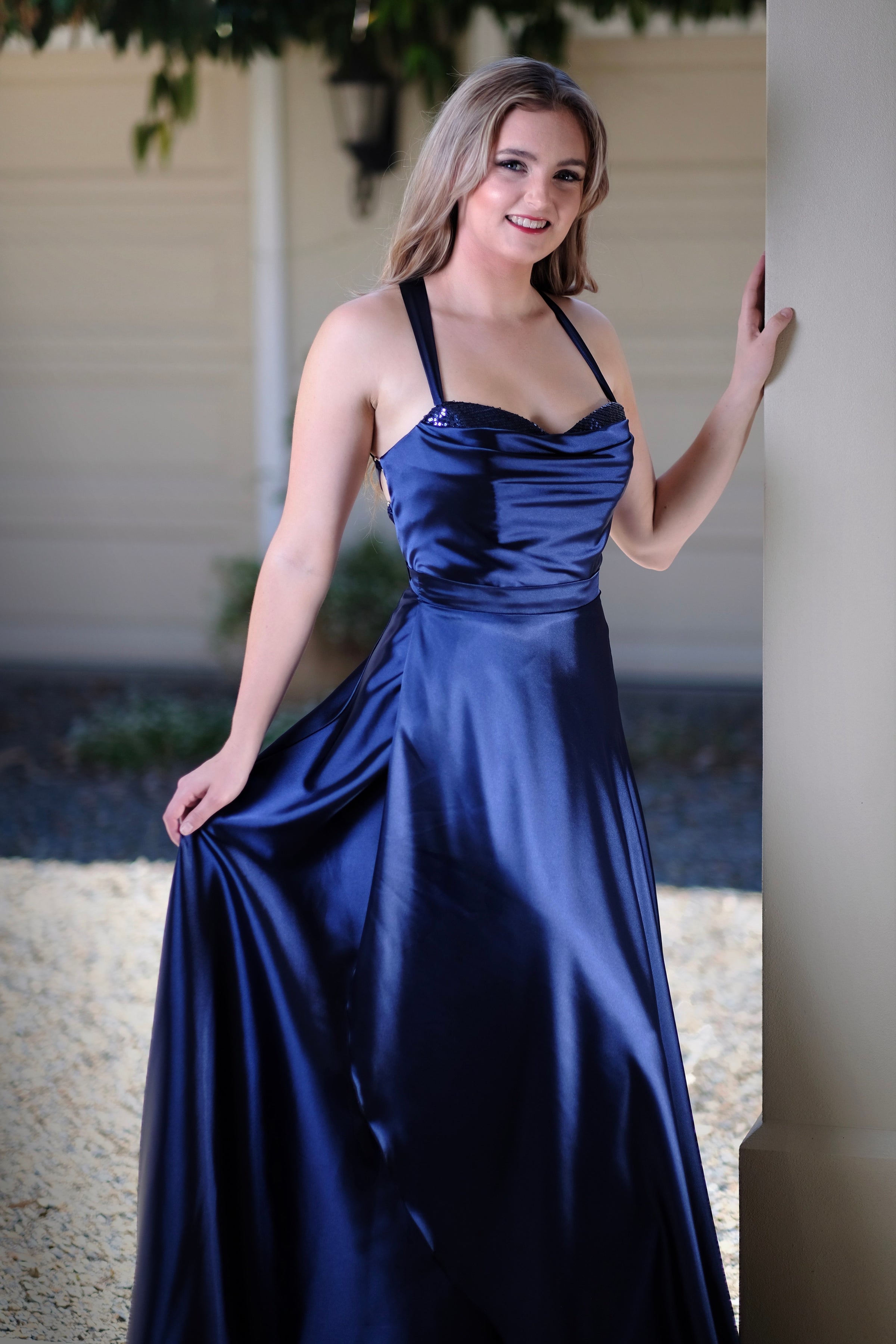 Claude Navy Formal Dress -Bridesmaids & Formal - bridesmaids -claude -formal- Melanie Jayne