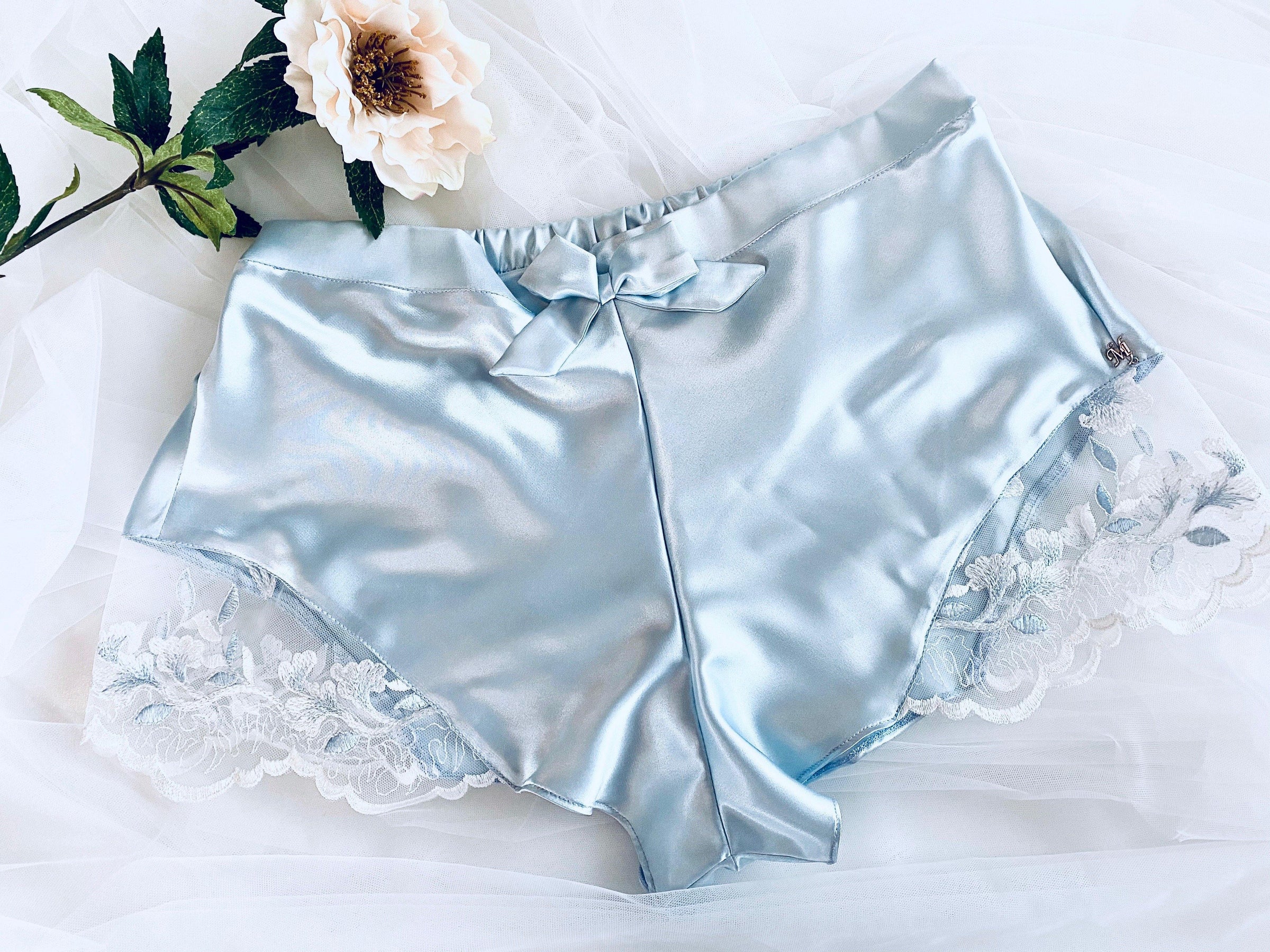 Forget Me Not Boxer Shorts -Forget Me Not - boudoir -boxer -Boxers- Melanie Jayne