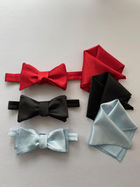 Bow Tie & Pocket Square -Accessories - Accessories -Bow Tie -Mens- Melanie Jayne