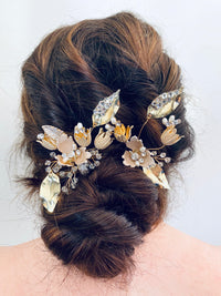 Twilight Hair Pins set of 2 -Bridal Jewellery - Accessories -Hairpins -jewellery- Melanie Jayne