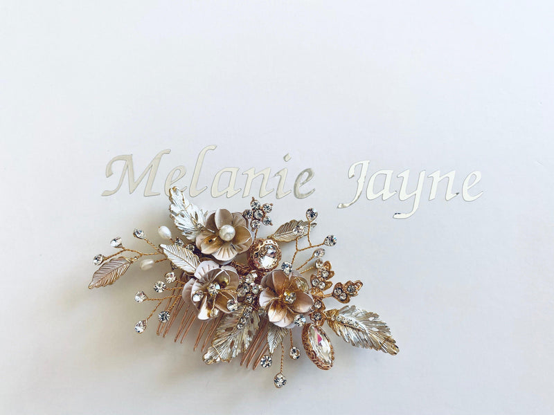 Alya Hair Comb -Bridal Jewellery - Accessories -hair comb -jewellery- Melanie Jayne