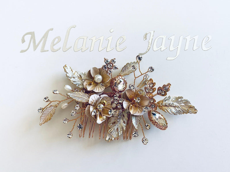 Alya Hair Comb -Bridal Jewellery - Accessories -hair comb -jewellery- Melanie Jayne