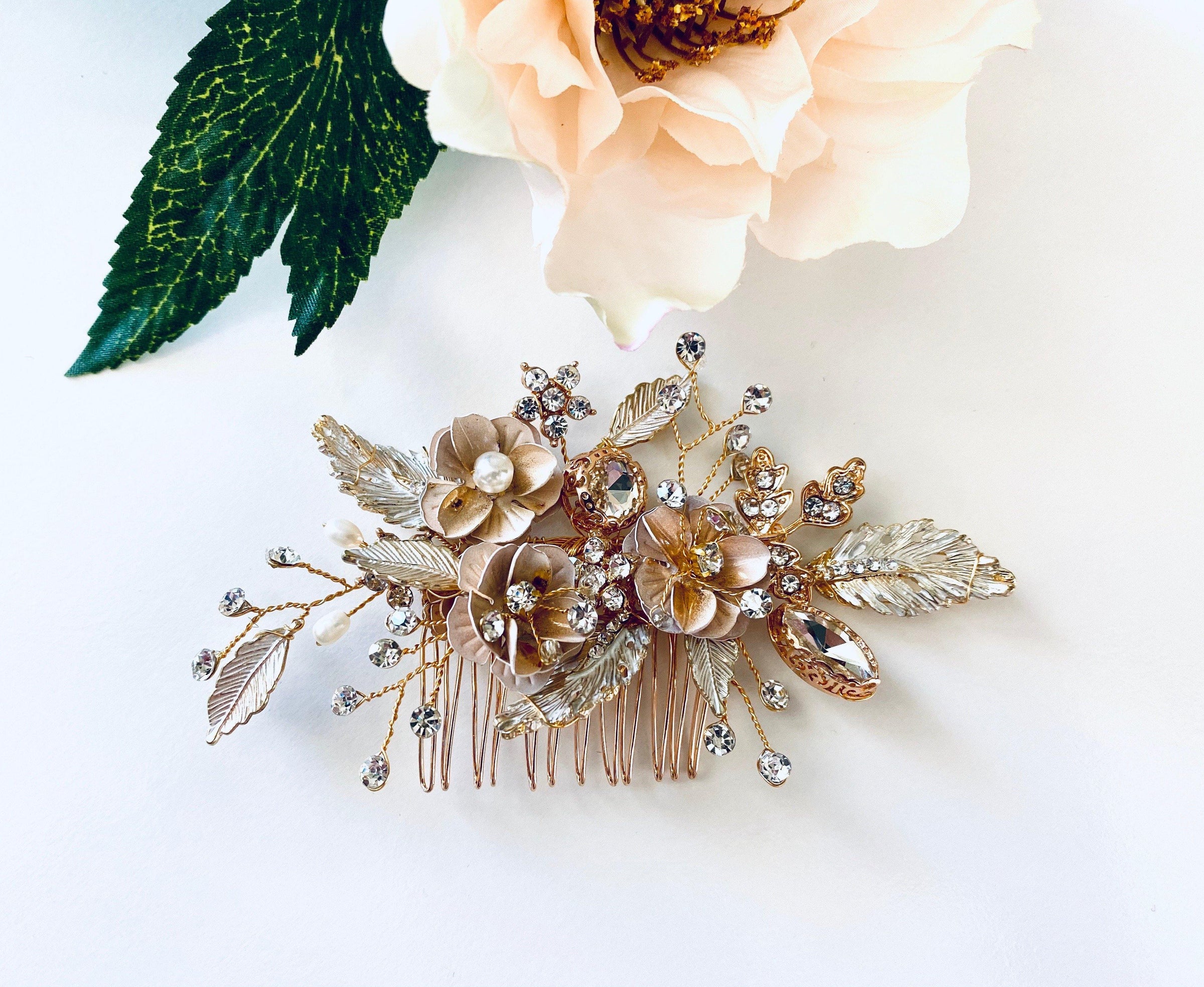 Alya Hair Comb -Bridal Jewellery - Accessories -hair comb -jewellery- Melanie Jayne