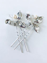 Calla Hair Pins set of 2 -Bridal Jewellery - Accessories -Hairpins -jewellery- Melanie Jayne