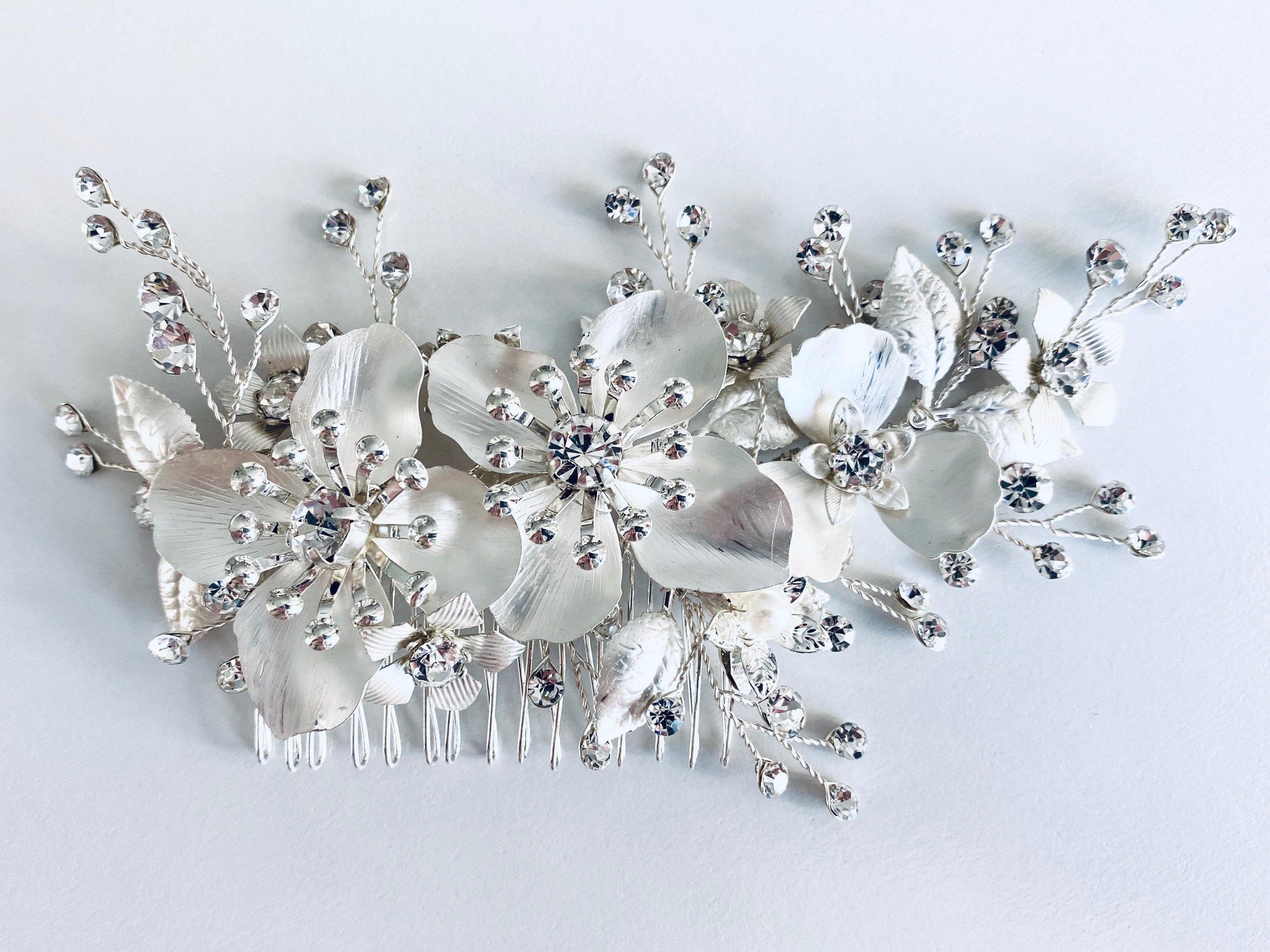 Magnolia Hair Comb -Bridal Jewellery - Accessories -hair comb -jewellery- Melanie Jayne