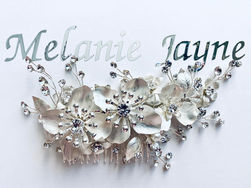 Magnolia Hair Comb -Bridal Jewellery - Accessories -hair comb -jewellery- Melanie Jayne