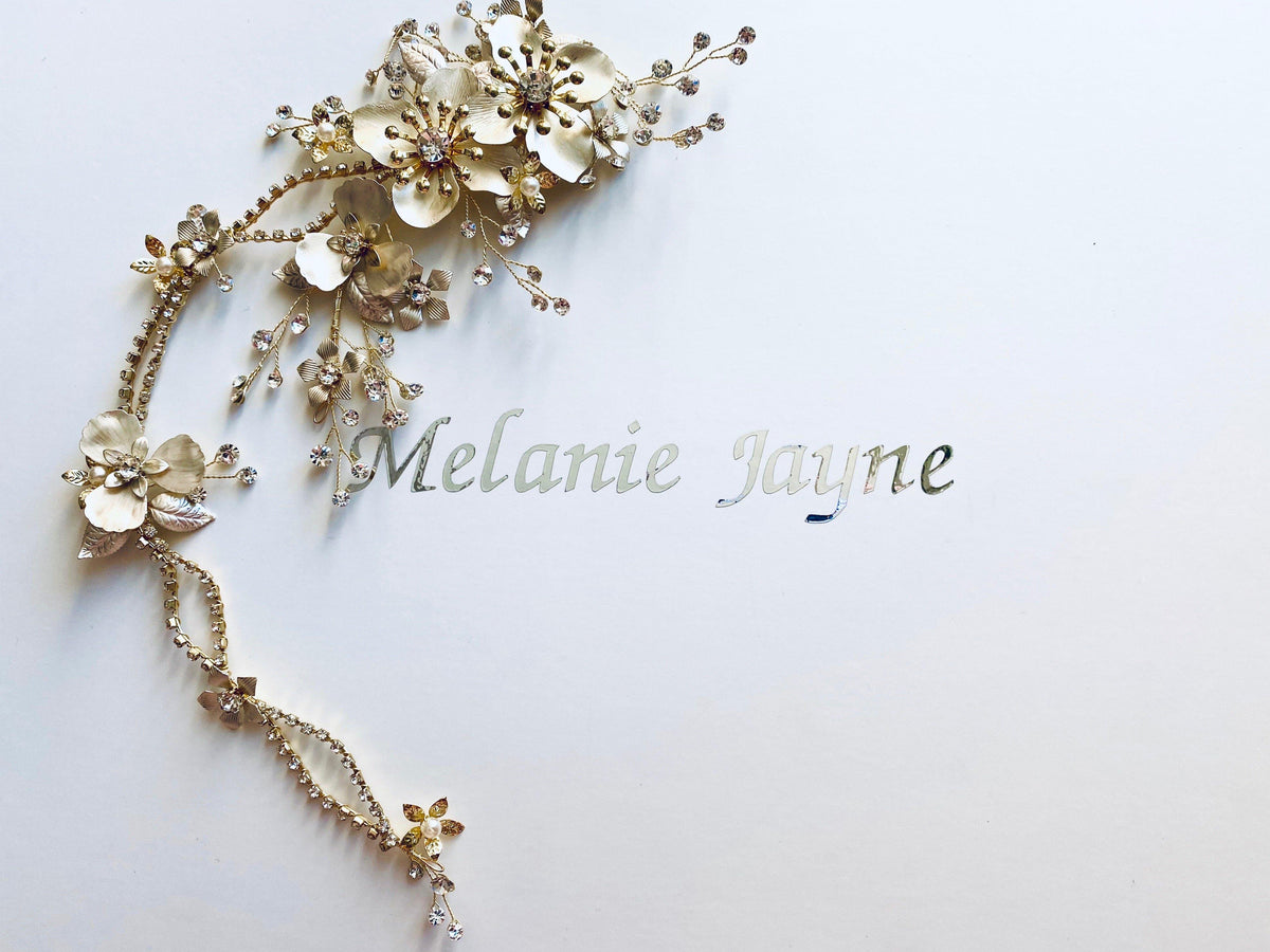 Eden Hair Wrap -Bridal Jewellery - Accessories -hair comb -hair wrap- Melanie Jayne