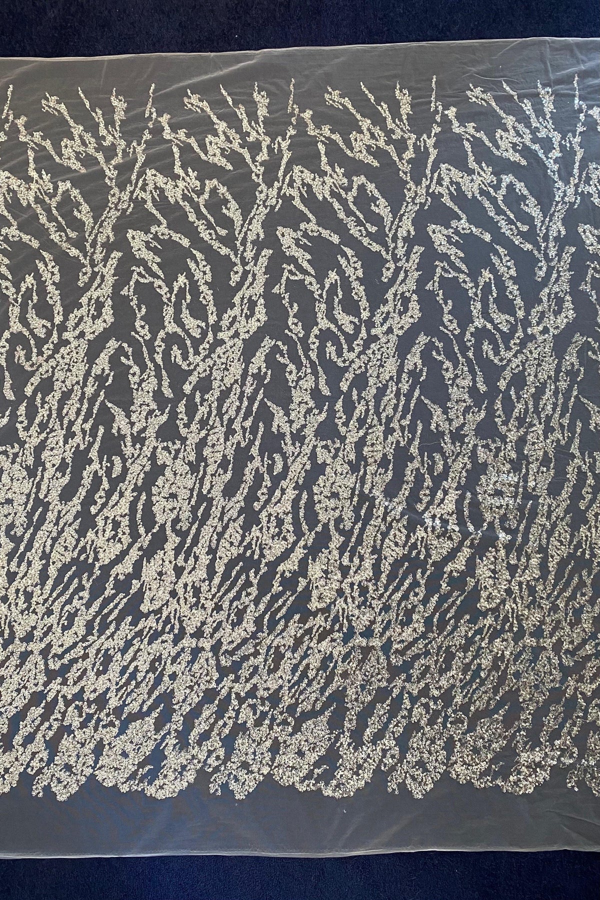 Heavy Sequinned Tulle -Lace fabric - Lace Fabric - -- Melanie Jayne