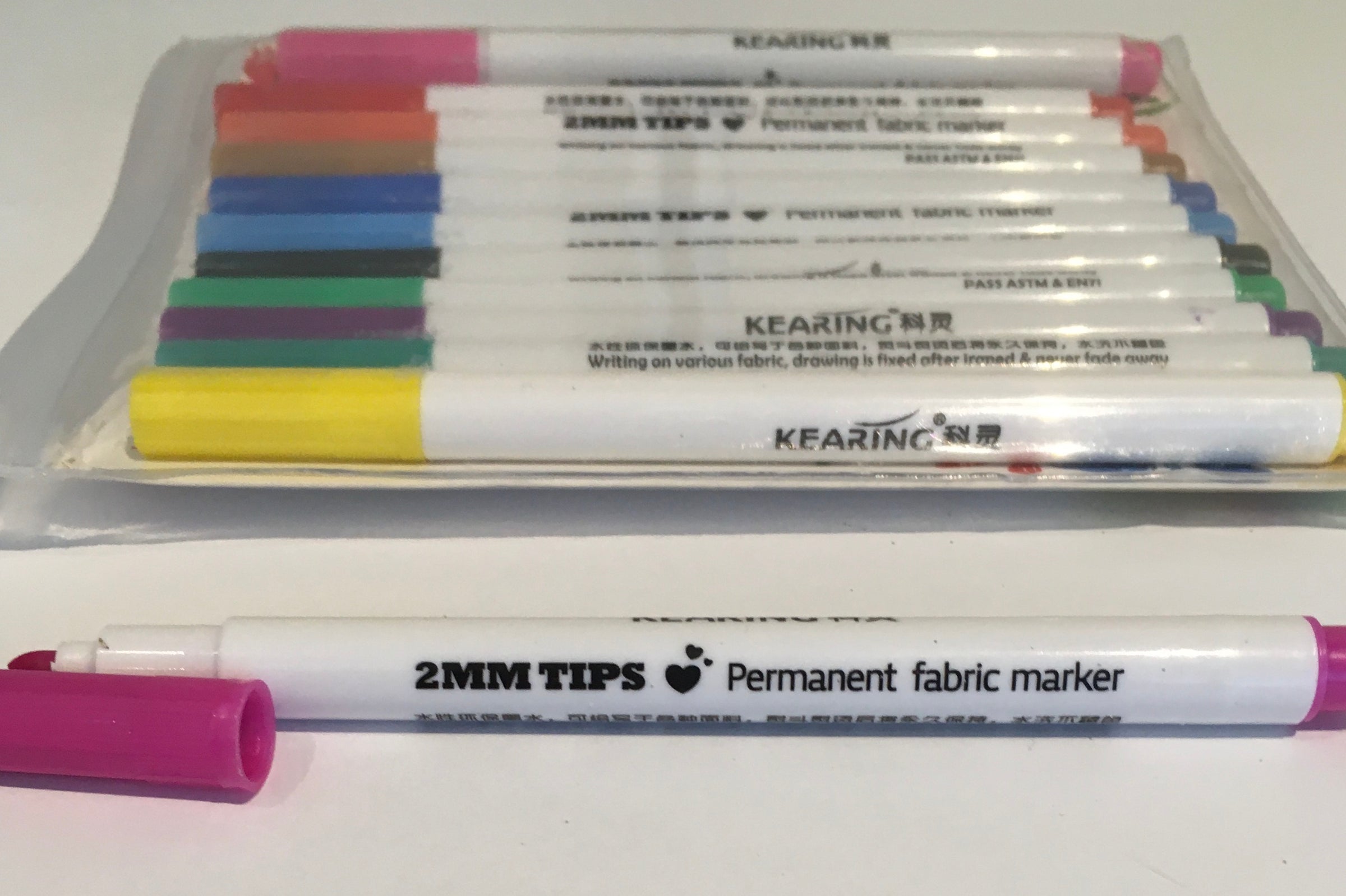 Permanent Fabric Markers - haberdashery - -- Melanie Jayne