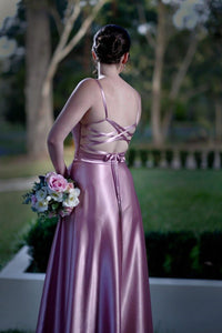 Kadie Pleated Bridesmaid Gown -Bridesmaids & Formal - bridesmaids -formal -Low Back- Melanie Jayne