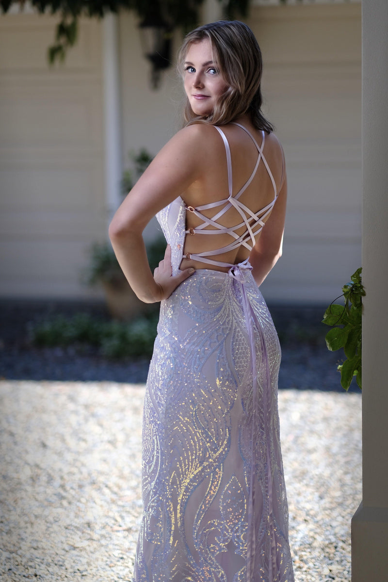 Kalique Stardust Formal Dress -Bridesmaids & Formal - bridesmaids -formal -lilac- Melanie Jayne