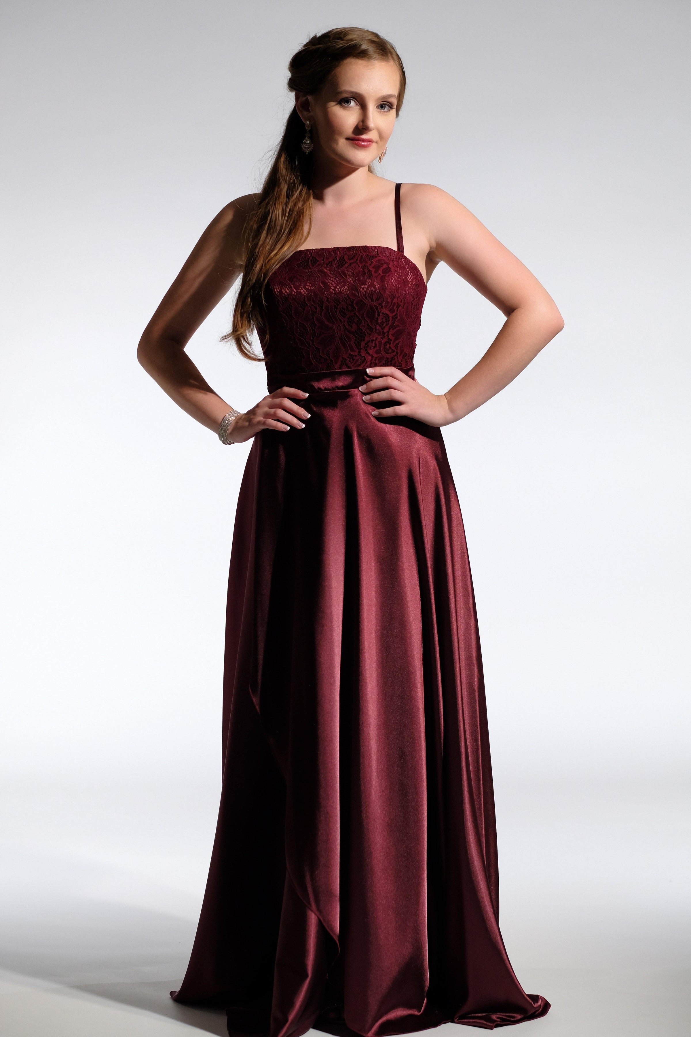 Kathryn B Bridesmaid Dress -Bridesmaids & Formal - bridesmaids -burgundy -formal- Melanie Jayne