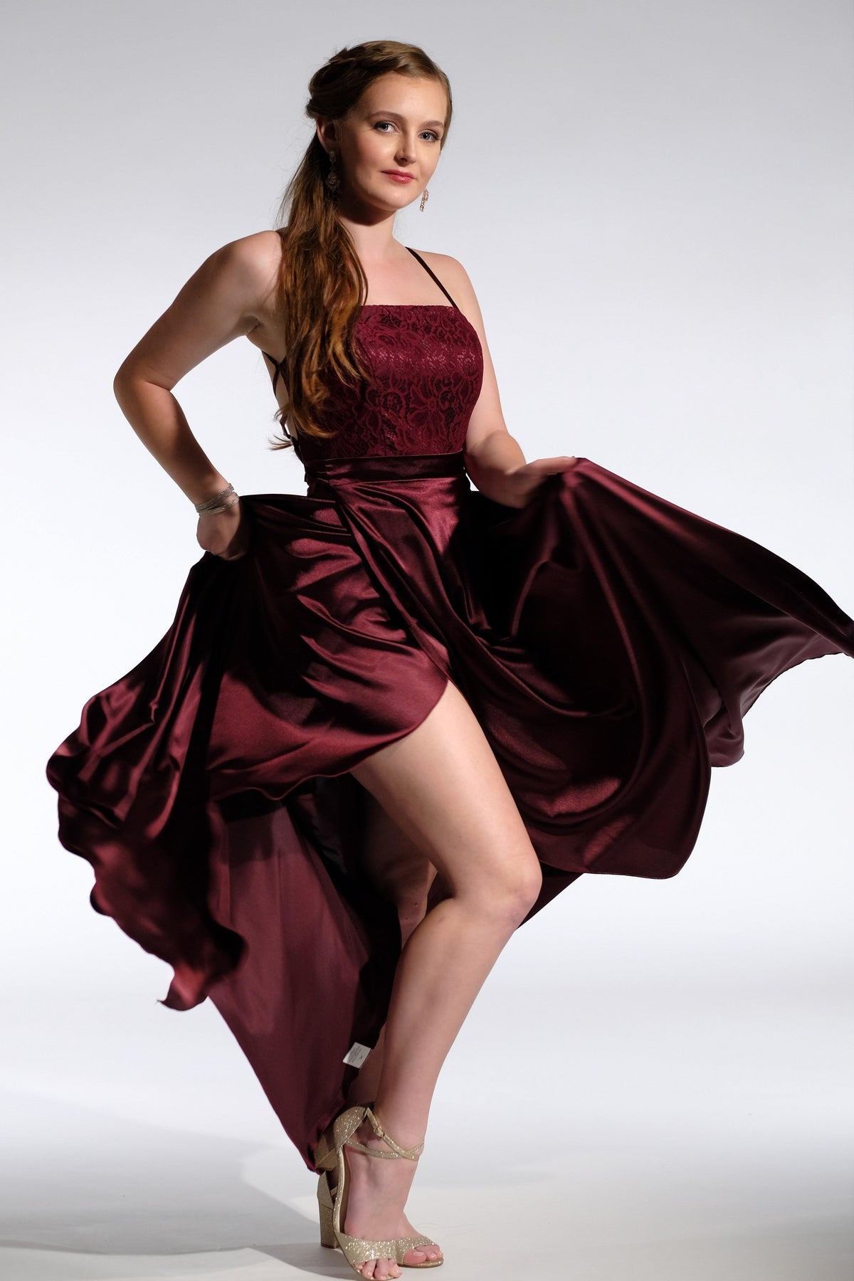 Kathryn B Bridesmaid Dress -Bridesmaids & Formal - bridesmaids -burgundy -formal- Melanie Jayne