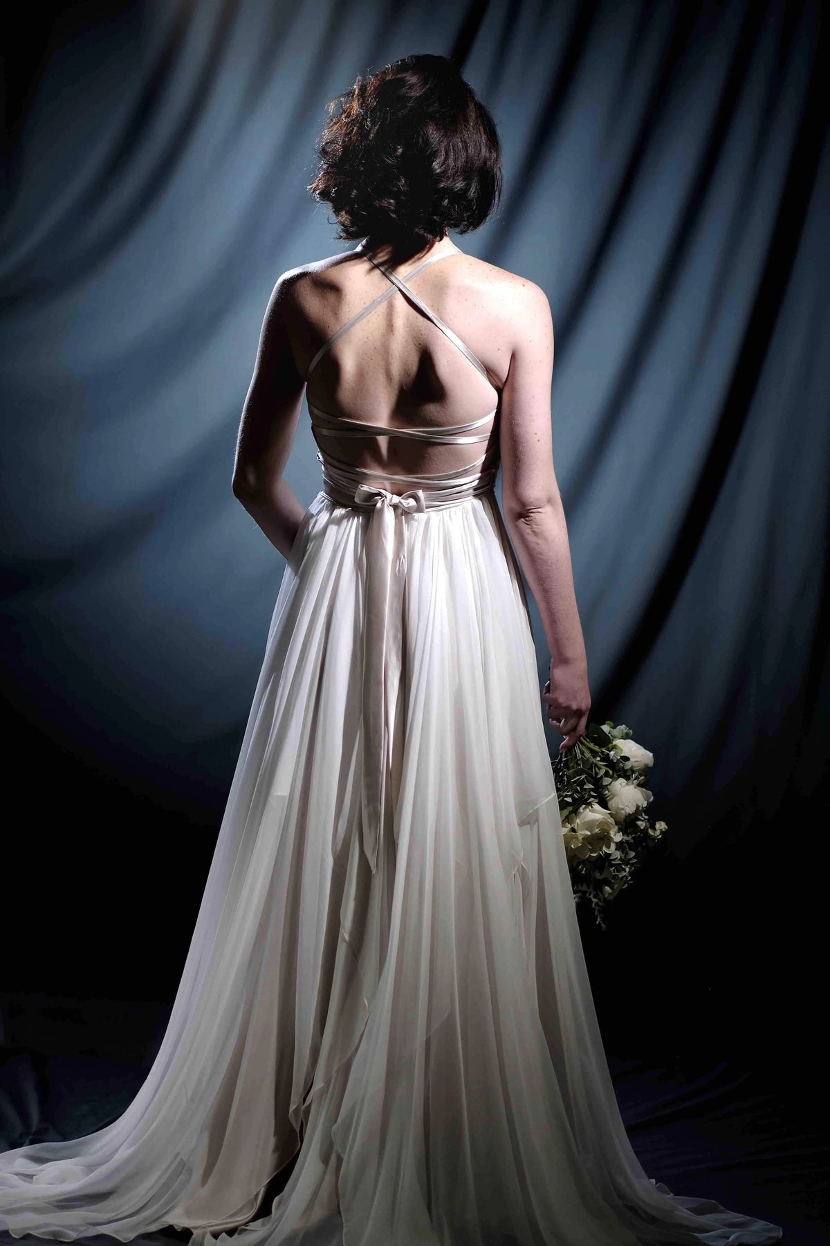 Lulu Wrap n Strap Bridal Gown -Classic Collection - Bridal -Oceania -Silk- Melanie Jayne