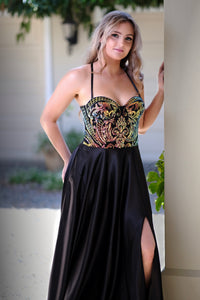 Mia Nebula Formal Dress -Bridesmaids & Formal - Black -bridesmaids -formal- Melanie Jayne