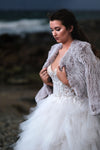 Natarsha Rabbit Fur Jacket Lilac Two Tone -Accessories - coverups -Fur jacket -- Melanie Jayne