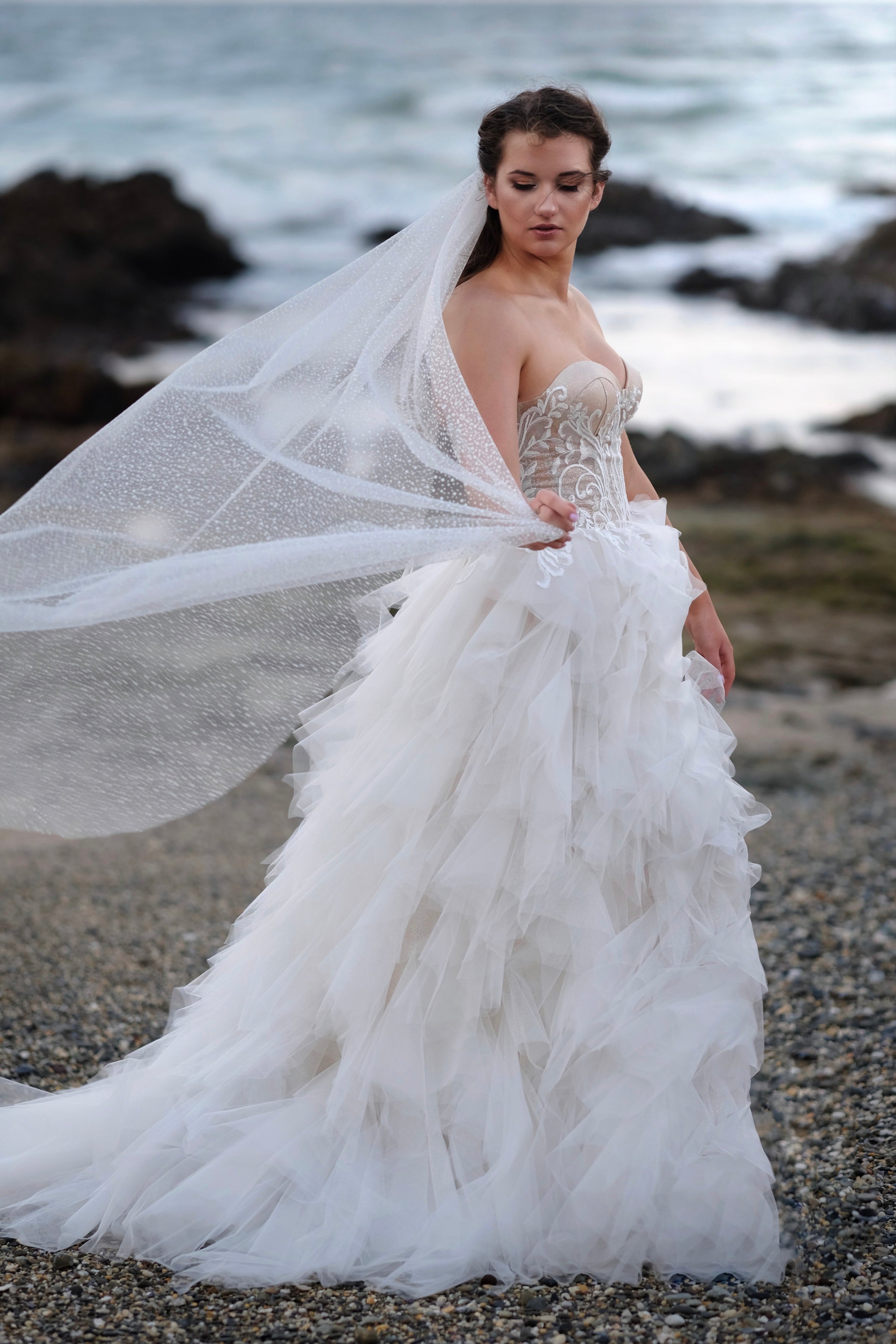 Seraphina Bridal Gown -Classic Collection - Champagne -Classic -- Melanie Jayne