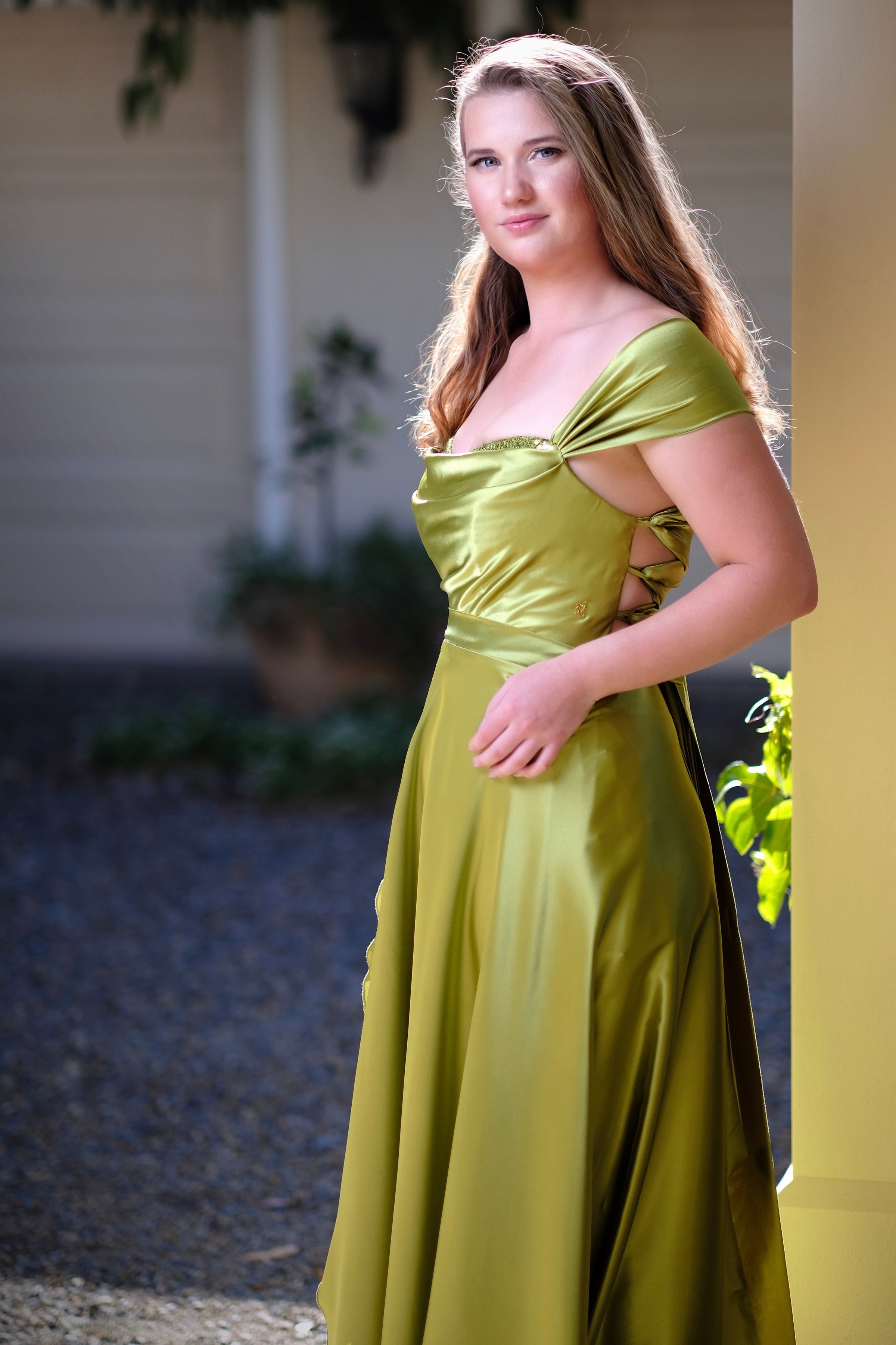 Claude Chartreuse Formal Dress -Bridesmaids & Formal - bridesmaids -chartreuse -claude- Melanie Jayne