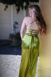 Jen Formal Dress Chartreuse -Bridesmaids & Formal - bridesmaids -chartreuse -formal- Melanie Jayne