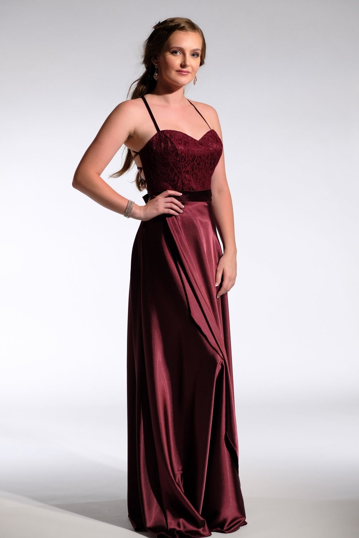 Kadie Burgundy Bridesmaid Dress -Bridesmaids & Formal - bridesmaids -burgundy -formal- Melanie Jayne